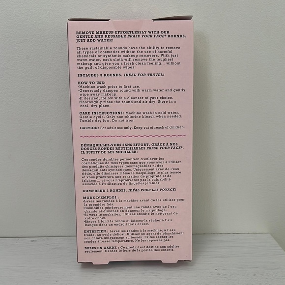 🌸 Reusable Makeup Removing Rounds - 3 Pack - Picture 2 of 2